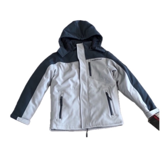 (M) Boy Weatherproof Black and Gray Jacket - Picture 1 of 7